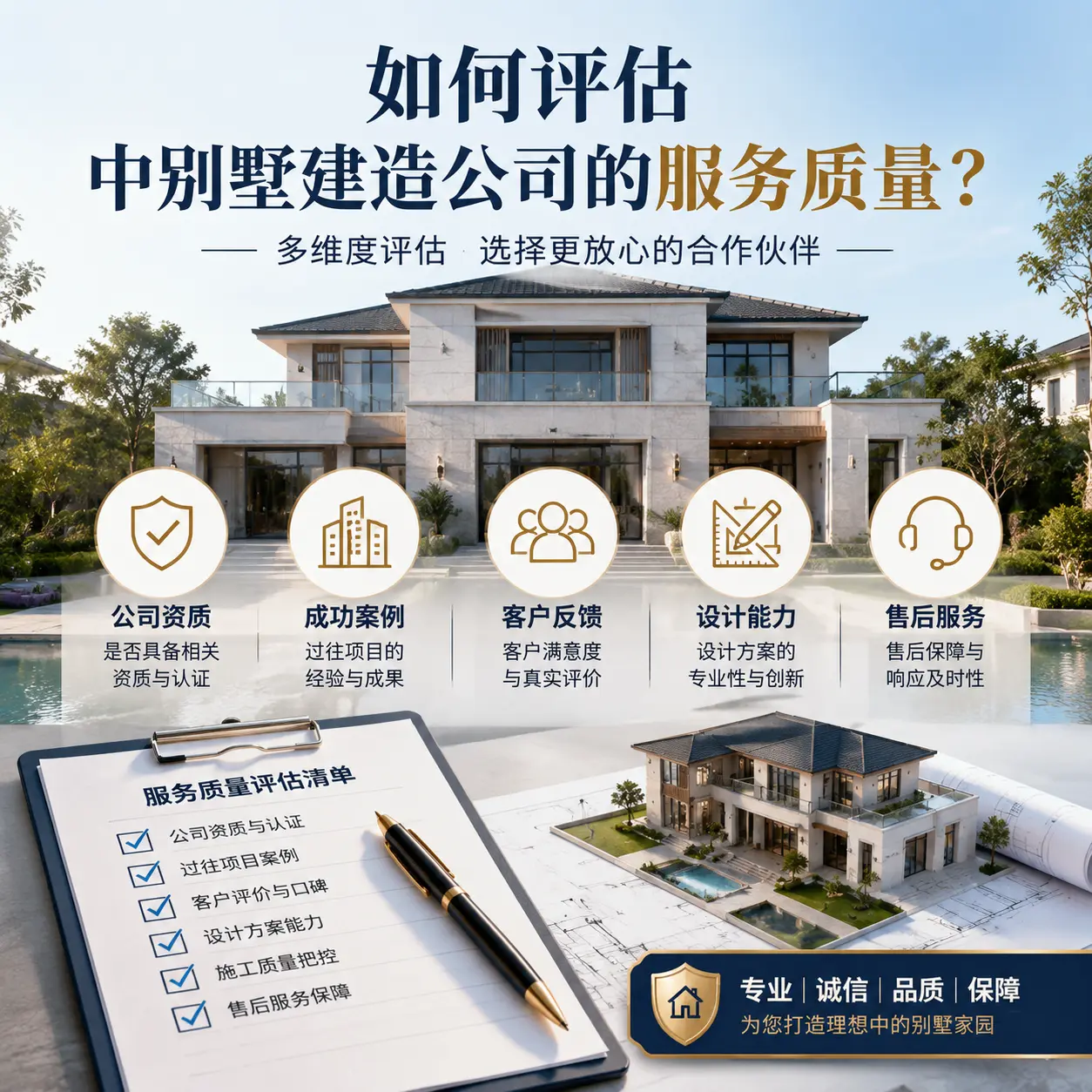 如何评估 铜仁 中别墅建造公司的服务质量？