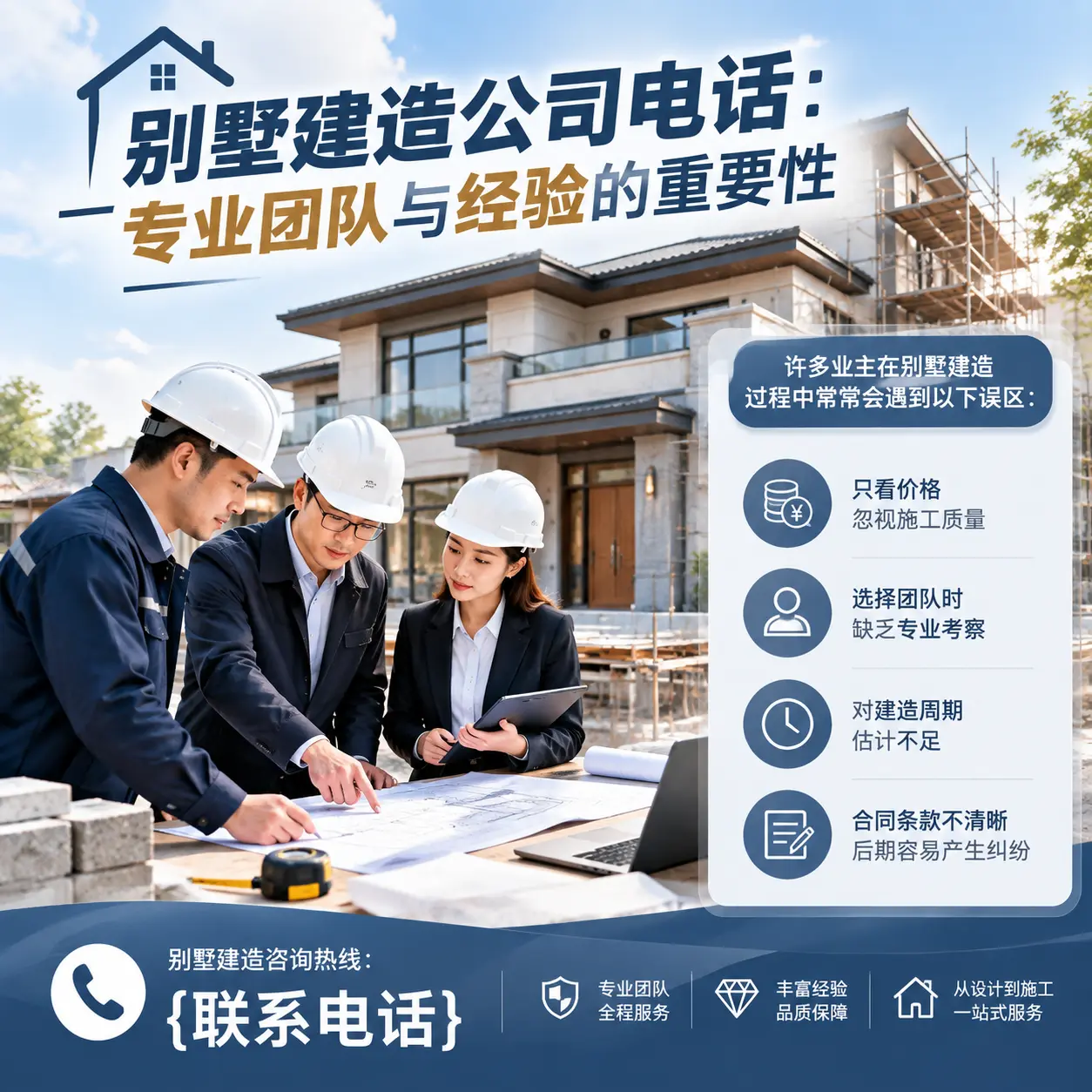 铜仁别墅建造公司电话:专业团队与经验的重要性