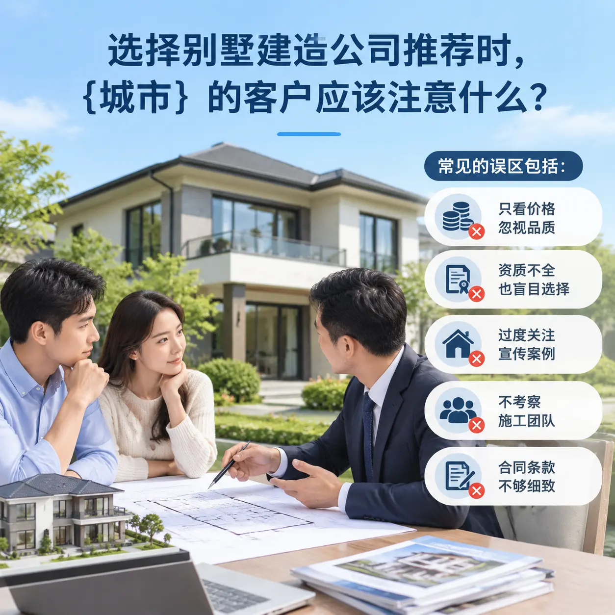 选择别墅建造公司推荐时，铜仁 的客户应该注意什么？