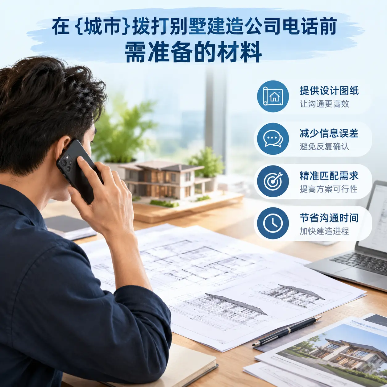 在铜仁拨打别墅建造公司电话前需准备的材料