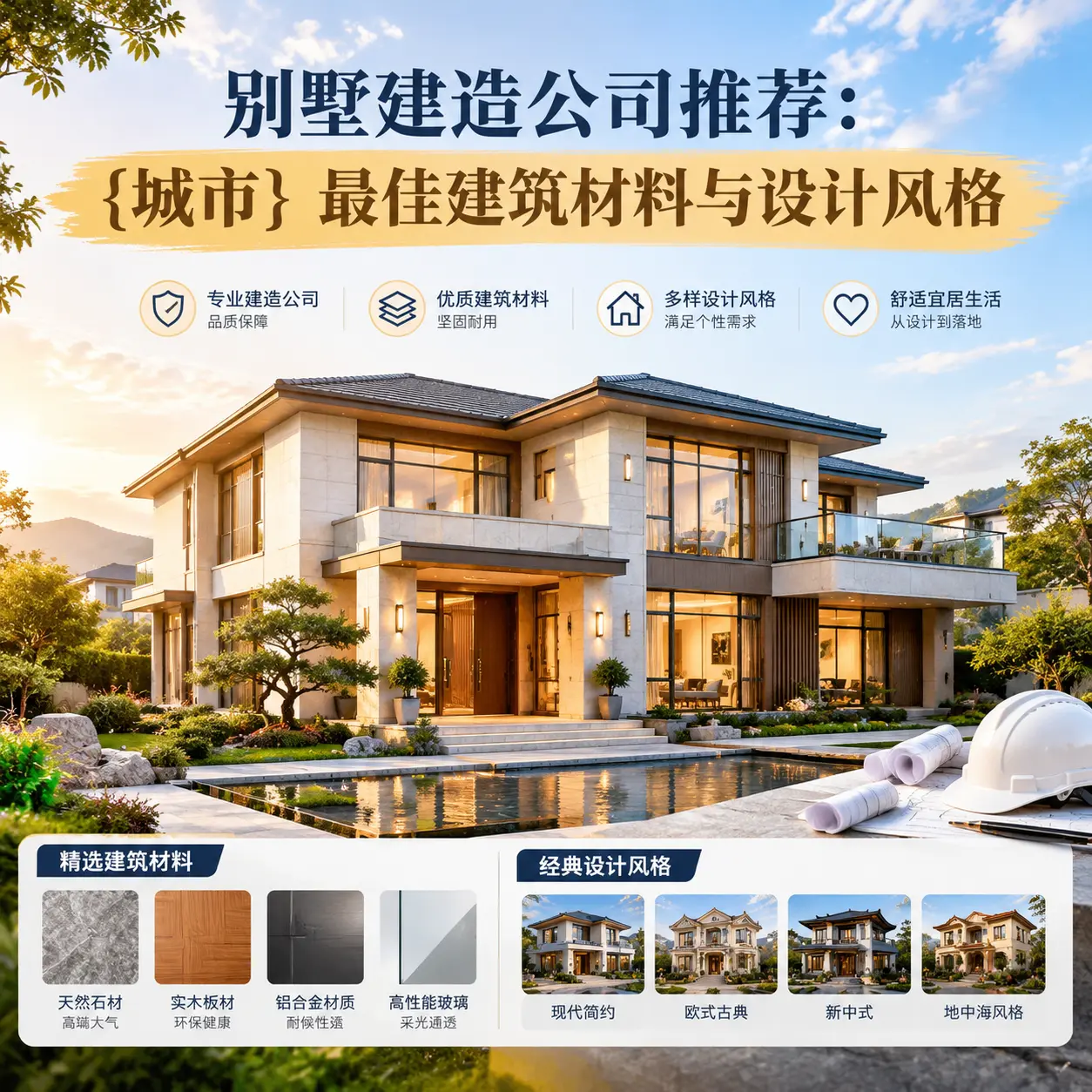 别墅建造公司推荐： 铜仁 最佳建筑材料与设计风格