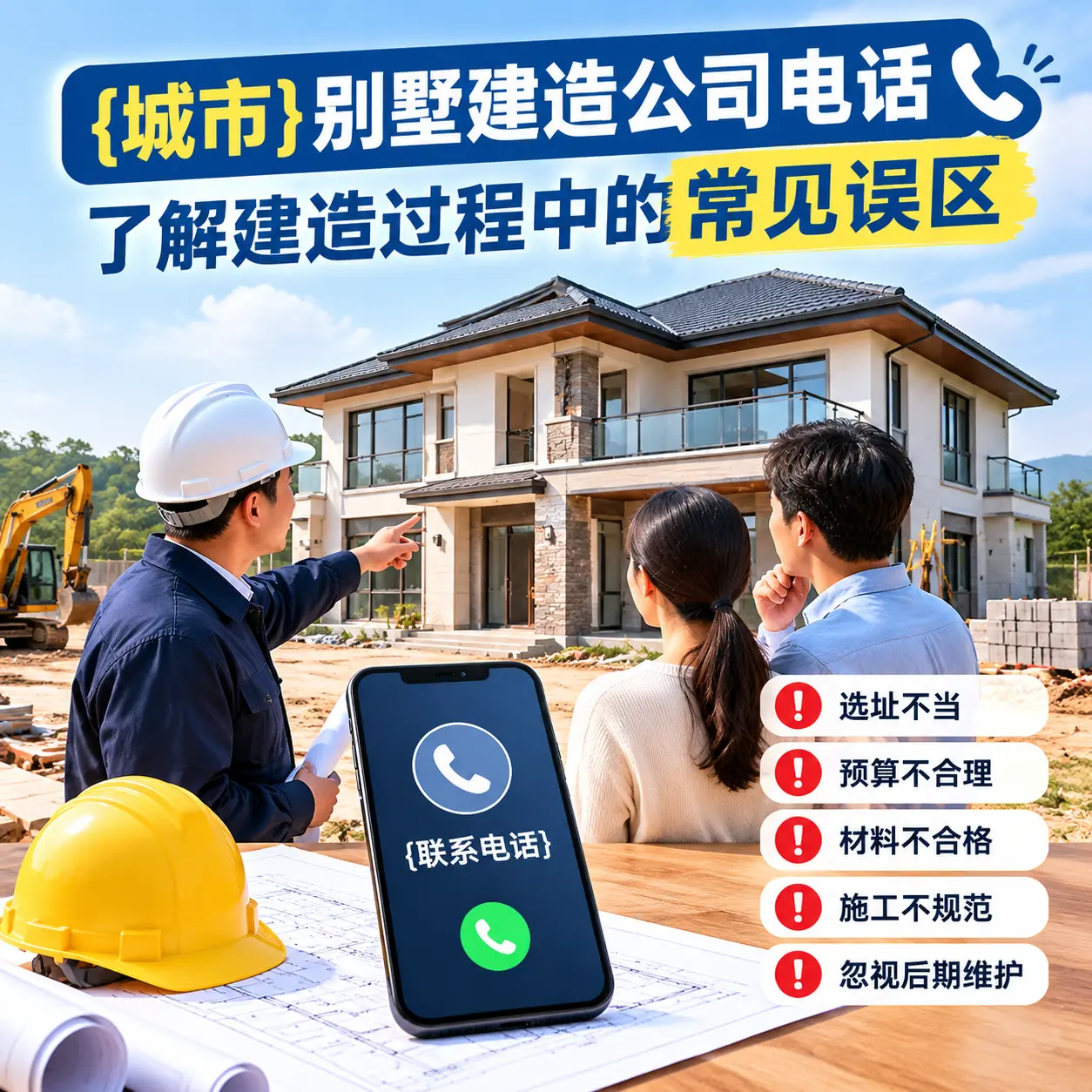 铜仁别墅建造公司电话，了解建造过程中的常见误区